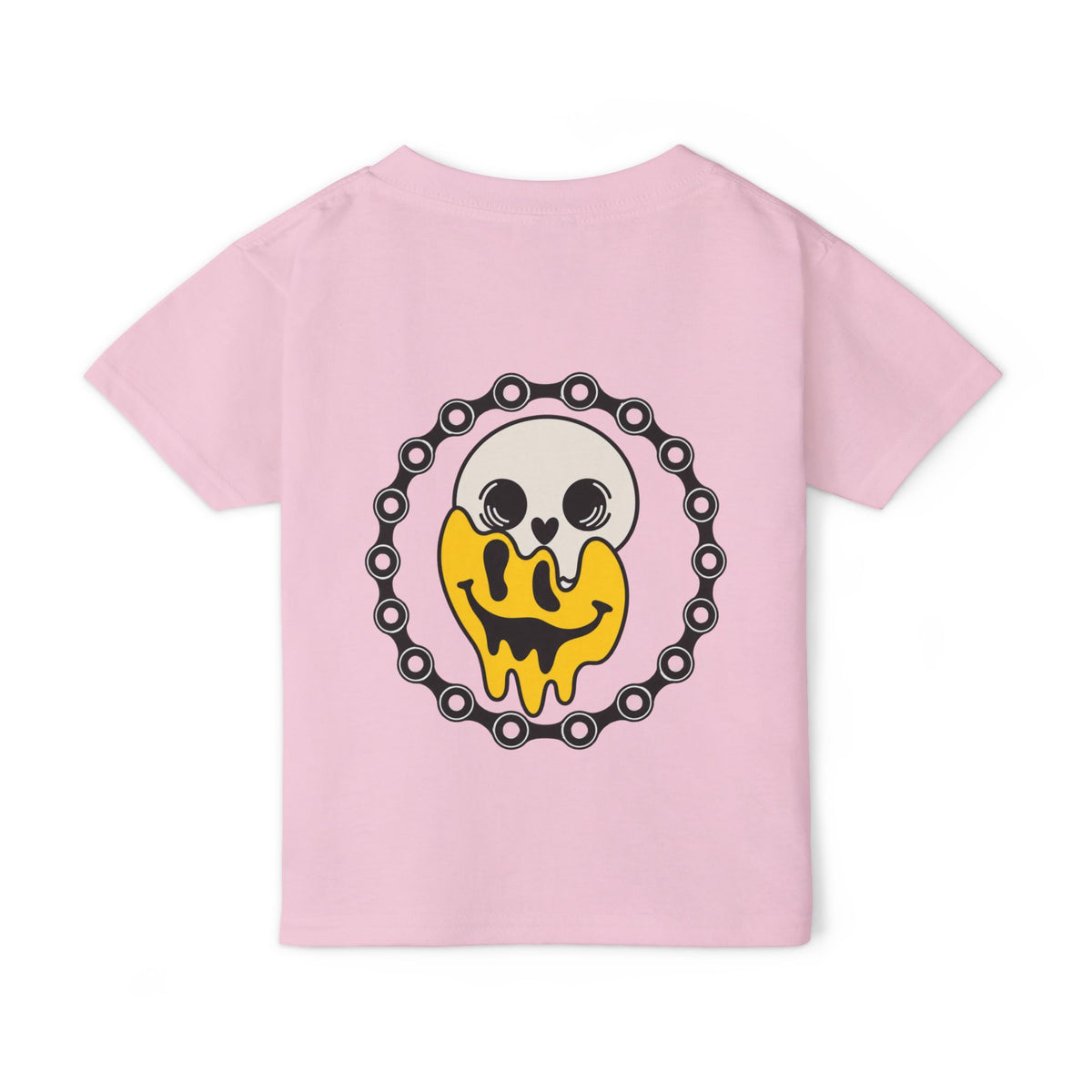 Throttle Tots Meltdown Tee | Toddler Dirt Bike Shirt | Skull Smiley Moto Graphic Tee