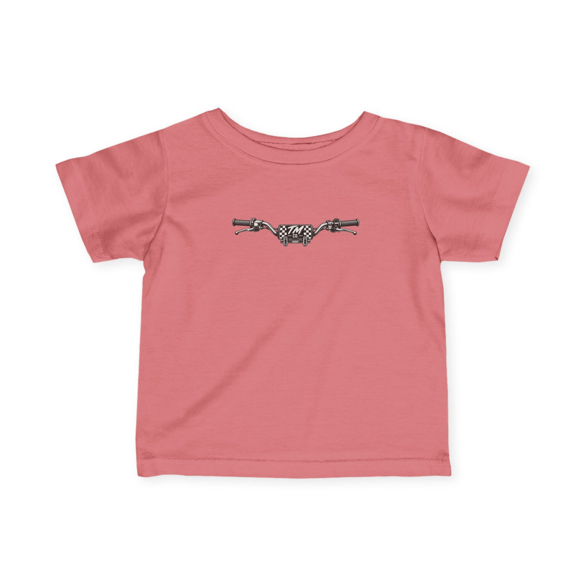 Motorcycle Handlebars Infant Tee | Minimal Bike Illustration