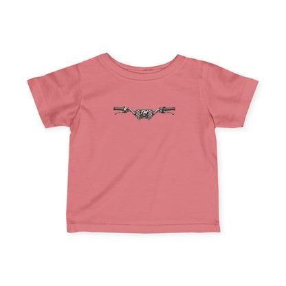 Motorcycle Handlebars Infant Tee | Minimal Bike Illustration