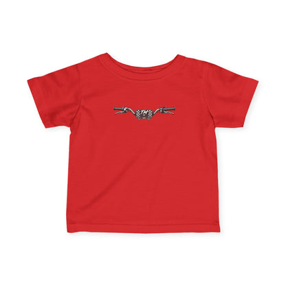 Motorcycle Handlebars Infant Tee | Minimal Bike Illustration