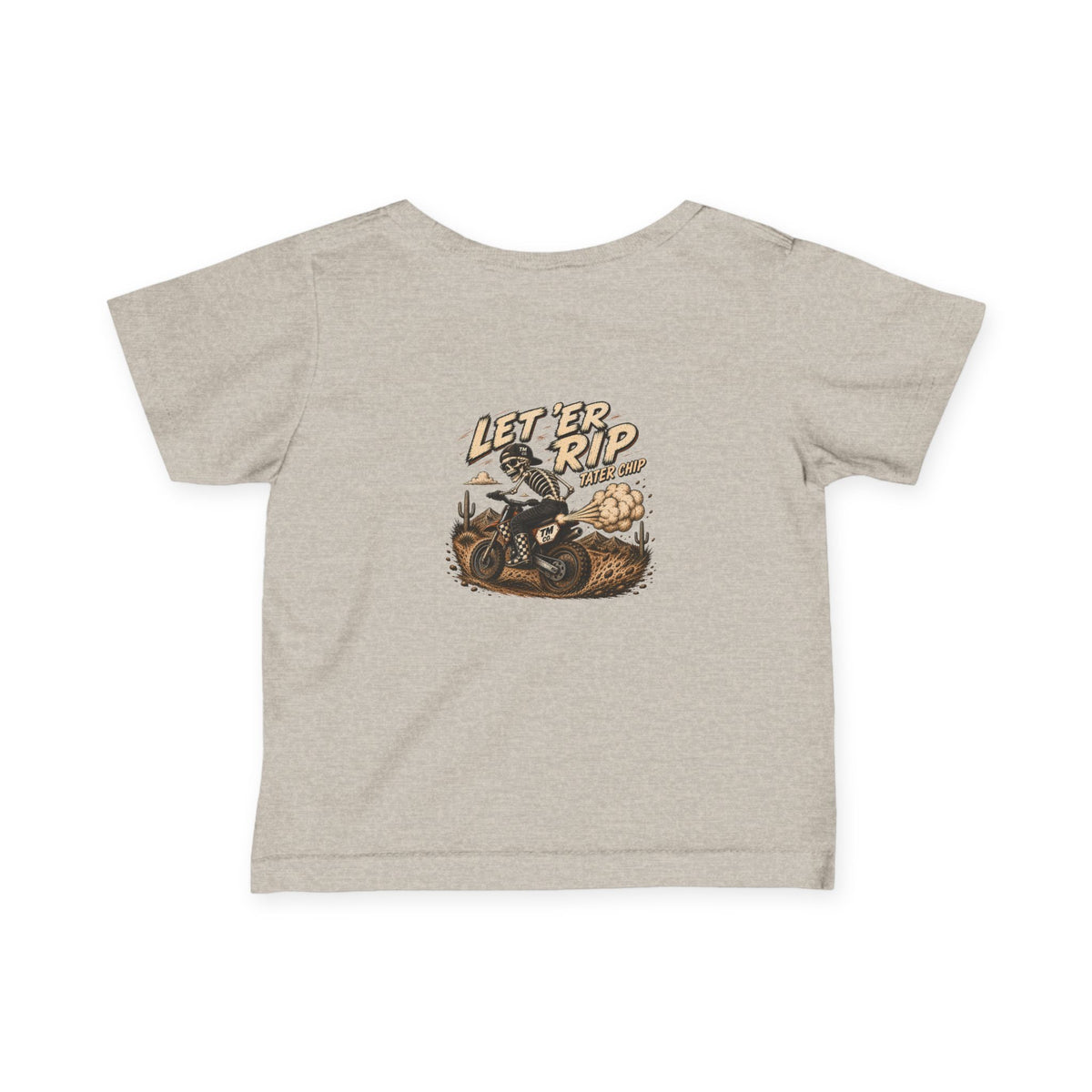Let ’Er Rip, Tater Chip Tee | Throttle Minis Infant Motocross Shirt | Baby Moto Tee