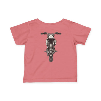Front & Back Dirt Bike Tee | Throttle Minis Motocross Shirt | Infant Moto Tee