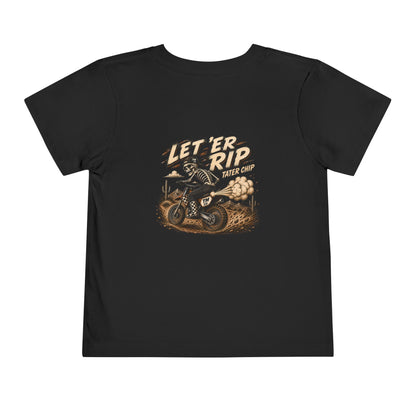 Let ’Er Rip, Tater Chip Tee | Throttle Tots Toddler Motocross Shirt | Toddler Moto Tee