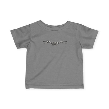 Motorcycle Handlebars Infant Tee | Minimal Bike Illustration