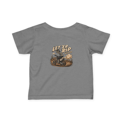 Let ’Er Rip, Tater Chip Tee | Throttle Minis Infant Motocross Shirt | Baby Moto Tee