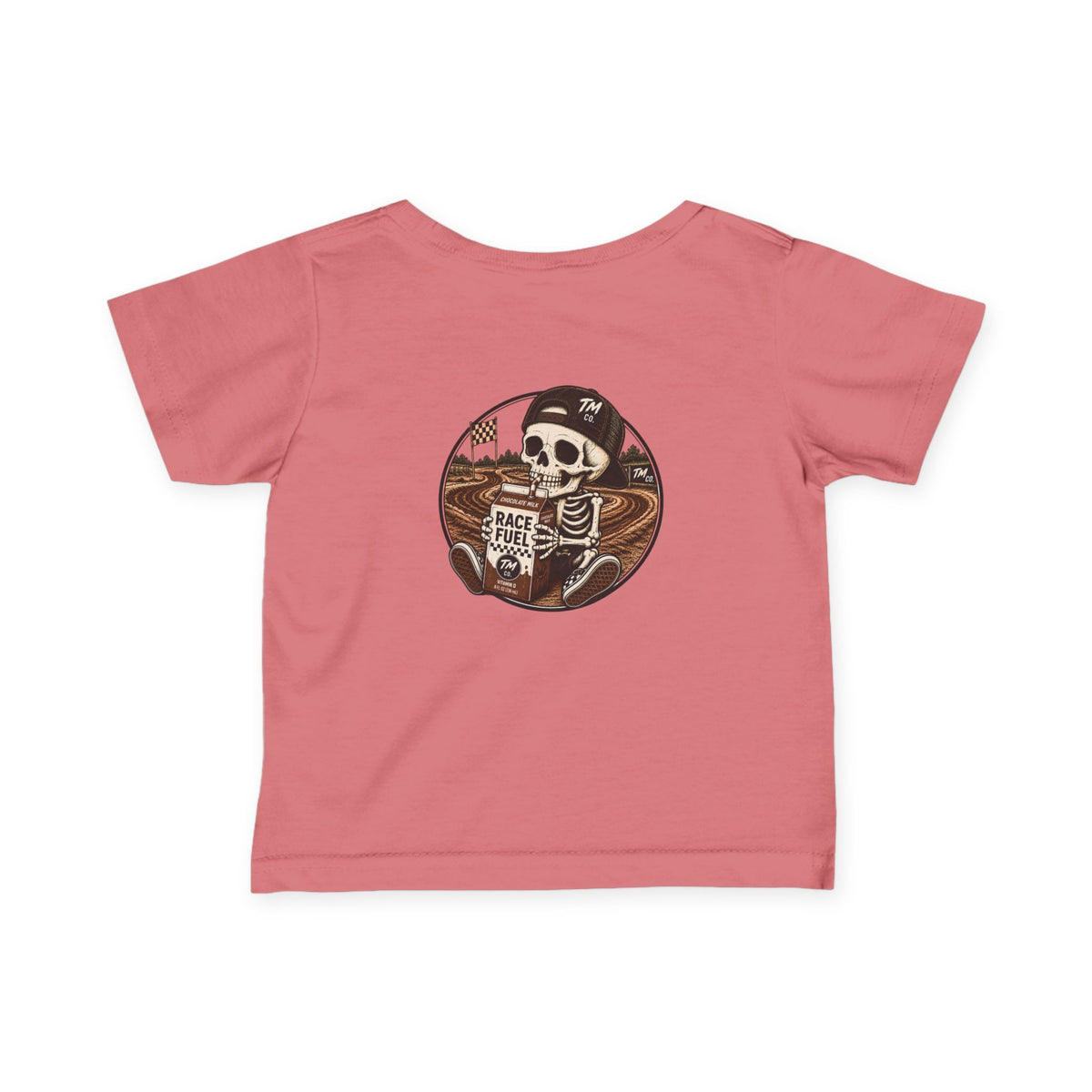 Race Fuel Skull Dirt Bike Shirt | Chocolate Milk Skull Moto Tee | Throttle Mini's Motocross Shirt