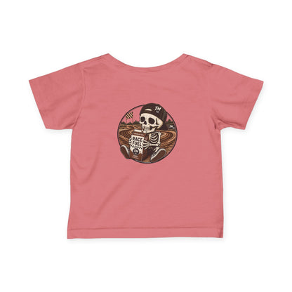 Race Fuel Skull Dirt Bike Shirt | Chocolate Milk Skull Moto Tee | Throttle Mini's Motocross Shirt