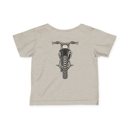 Front & Back Dirt Bike Tee | Throttle Minis Motocross Shirt | Infant Moto Tee