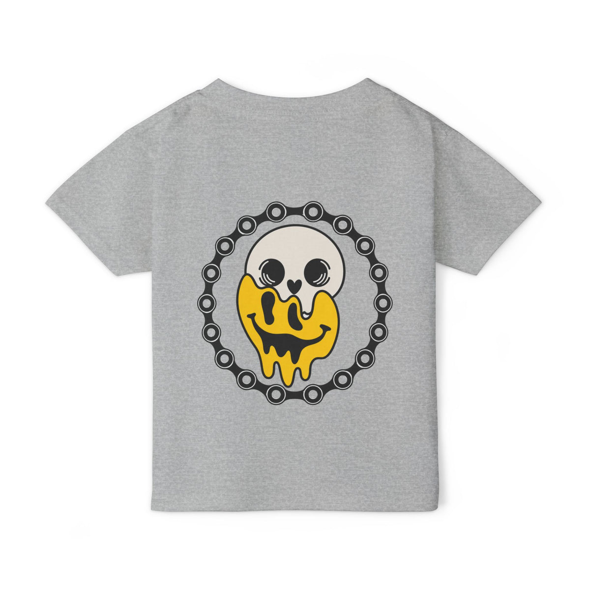 Throttle Tots Meltdown Tee | Toddler Dirt Bike Shirt | Skull Smiley Moto Graphic Tee