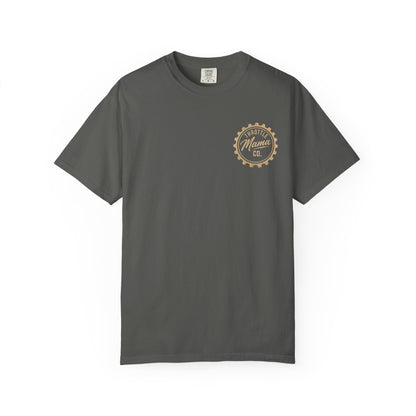 Throttle Mama & Daddy Sprocket Tee | Vintage Moto Graphic Shirt | Garment-Dyed Dirt Bike Tee