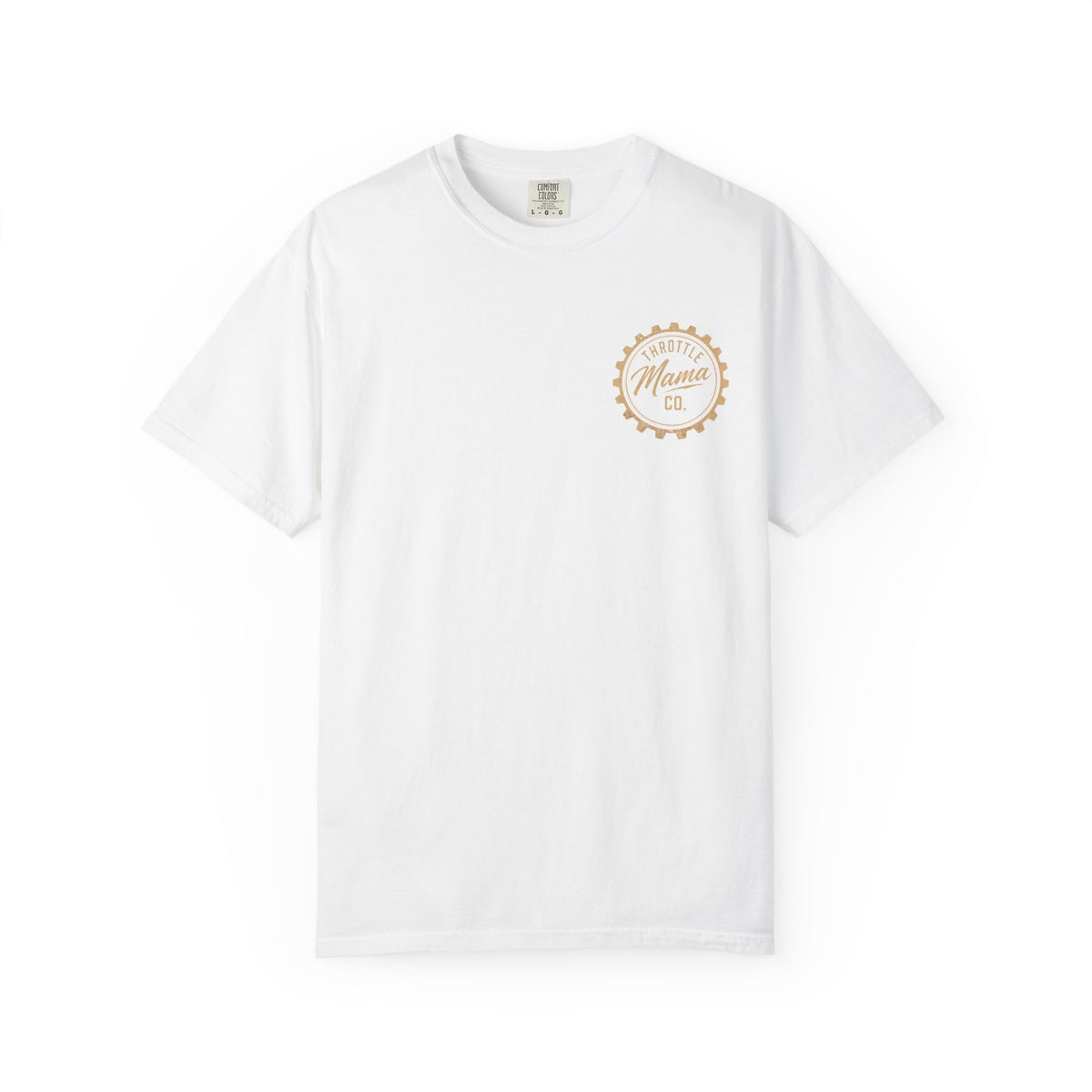 Throttle Mama & Daddy Sprocket Tee | Vintage Moto Graphic Shirt | Garment-Dyed Dirt Bike Tee