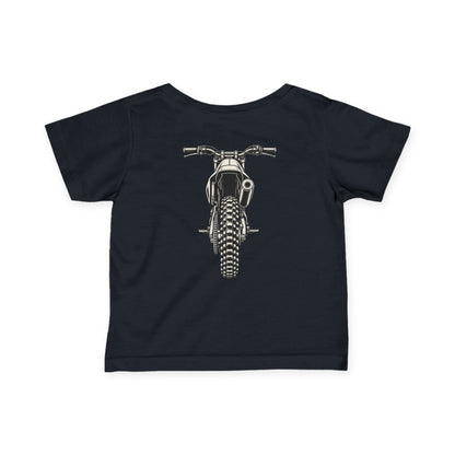Front & Back Dirt Bike Tee | Throttle Minis Motocross Shirt | Infant Moto Tee