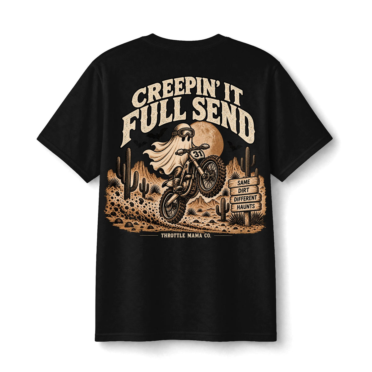 Creepin’ It Full Send Tee | Throttle Kids | Youth Halloween Dirt Bike Shirt