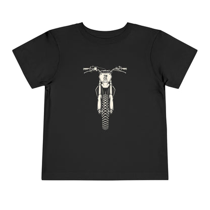 Front & Back Dirt Bike Tee | Throttle Tots Toddler Motocross Shirt | Toddler Moto Tee