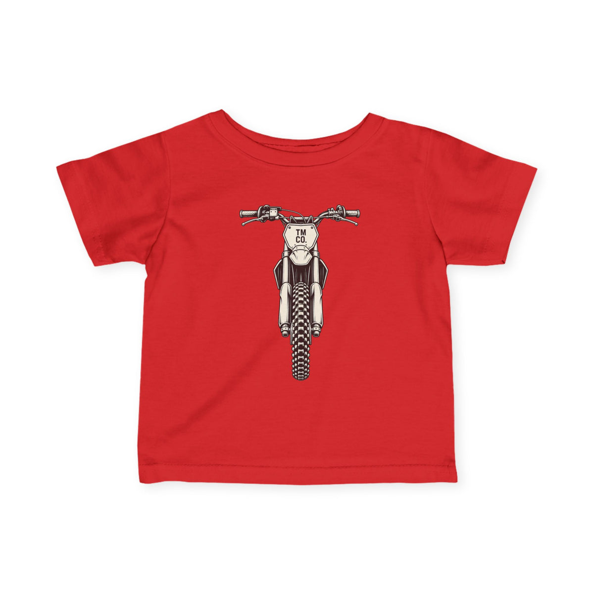 Front & Back Dirt Bike Tee | Throttle Minis Motocross Shirt | Infant Moto Tee