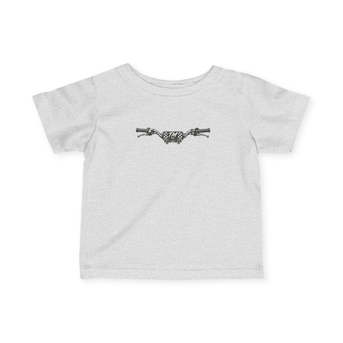 Motorcycle Handlebars Infant Tee | Minimal Bike Illustration