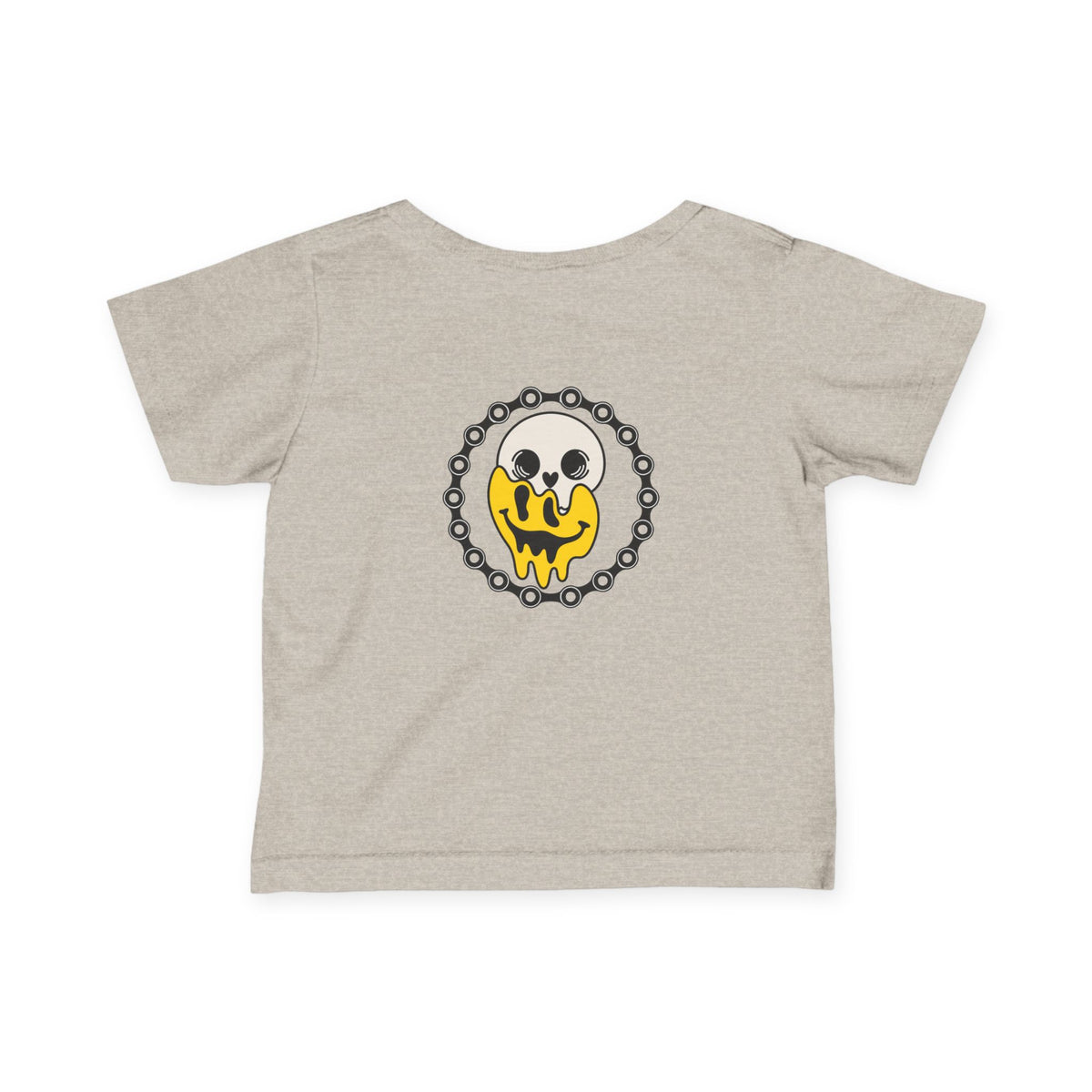 Throttle Minis Meltdown Tee | Infant Dirt Bike Shirt | Skull Smiley Moto Graphic Tee