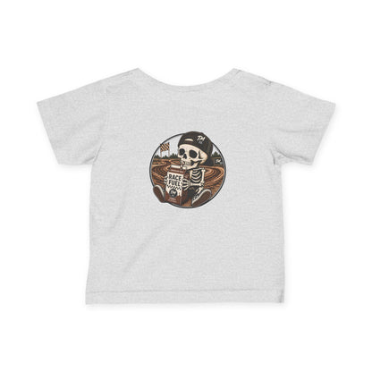 Race Fuel Skull Dirt Bike Shirt | Chocolate Milk Skull Moto Tee | Throttle Mini's Motocross Shirt