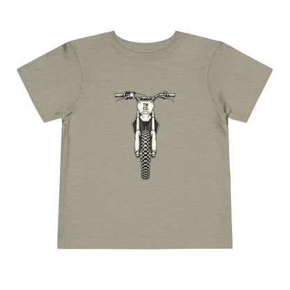 Front & Back Dirt Bike Tee | Throttle Tots Toddler Motocross Shirt | Toddler Moto Tee