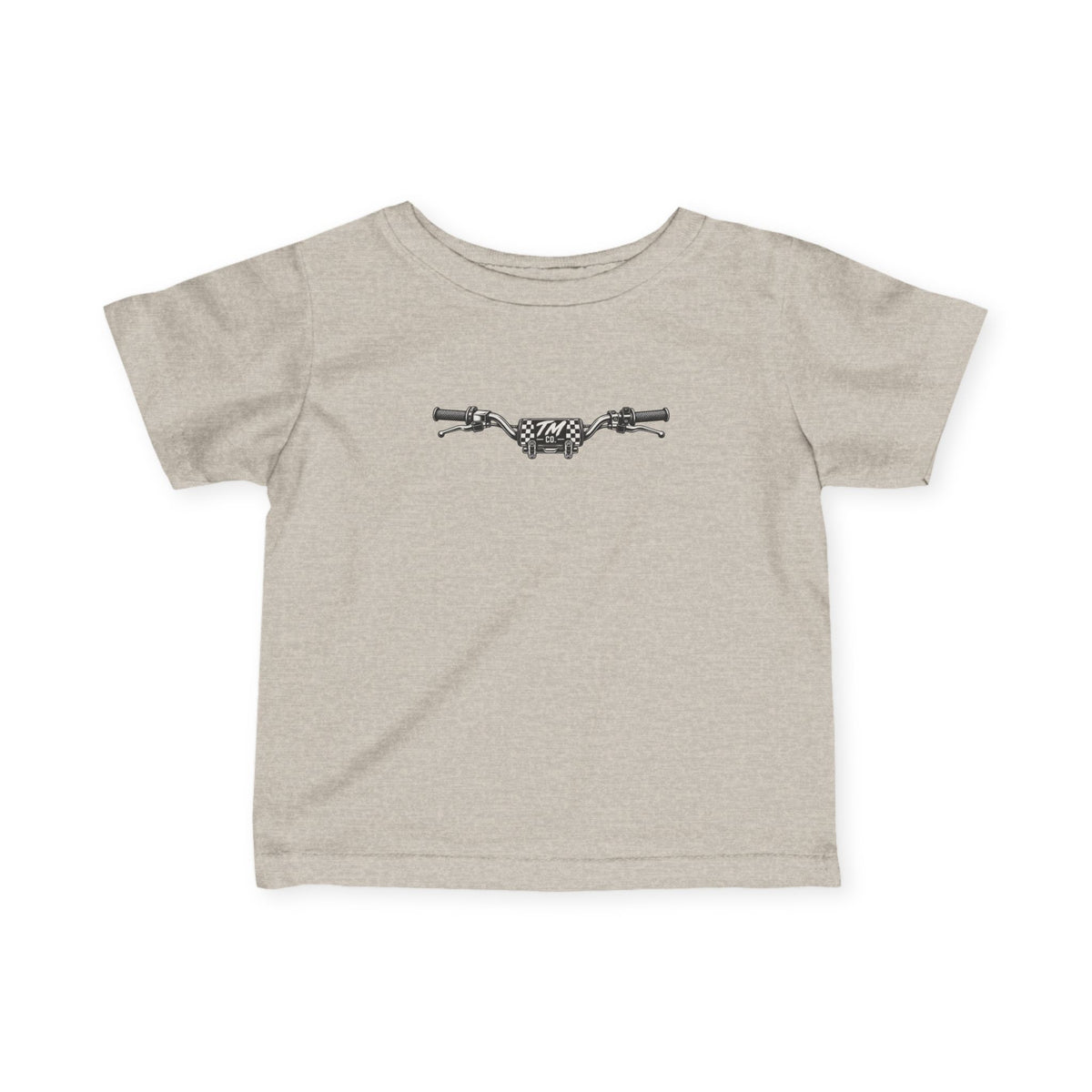 Motorcycle Handlebars Infant Tee | Minimal Bike Illustration