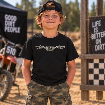Handlebar Tee | Throttle Kids Youth Dirt Bike Shirt | Minimal Moto Tee