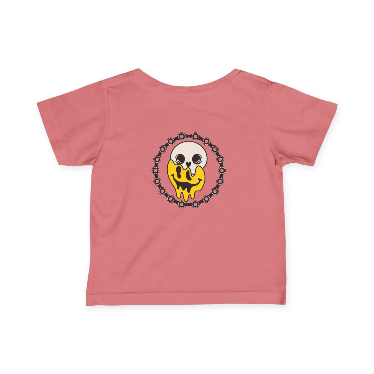 Throttle Minis Meltdown Tee | Infant Dirt Bike Shirt | Skull Smiley Moto Graphic Tee