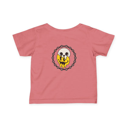 Throttle Minis Meltdown Tee | Infant Dirt Bike Shirt | Skull Smiley Moto Graphic Tee