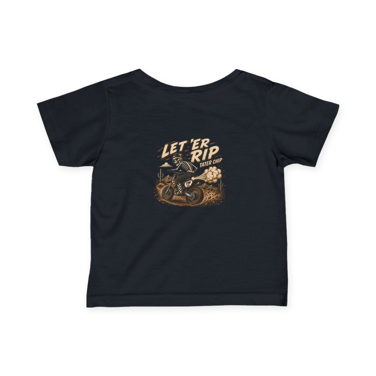 Let ’Er Rip, Tater Chip Tee | Throttle Minis Infant Motocross Shirt | Baby Moto Tee