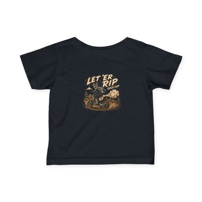 Let ’Er Rip, Tater Chip Tee | Throttle Minis Infant Motocross Shirt | Baby Moto Tee