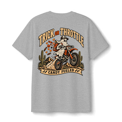 Trick or Throttle | Throttle Kids | Youth Halloween Dirt Bike Shirt