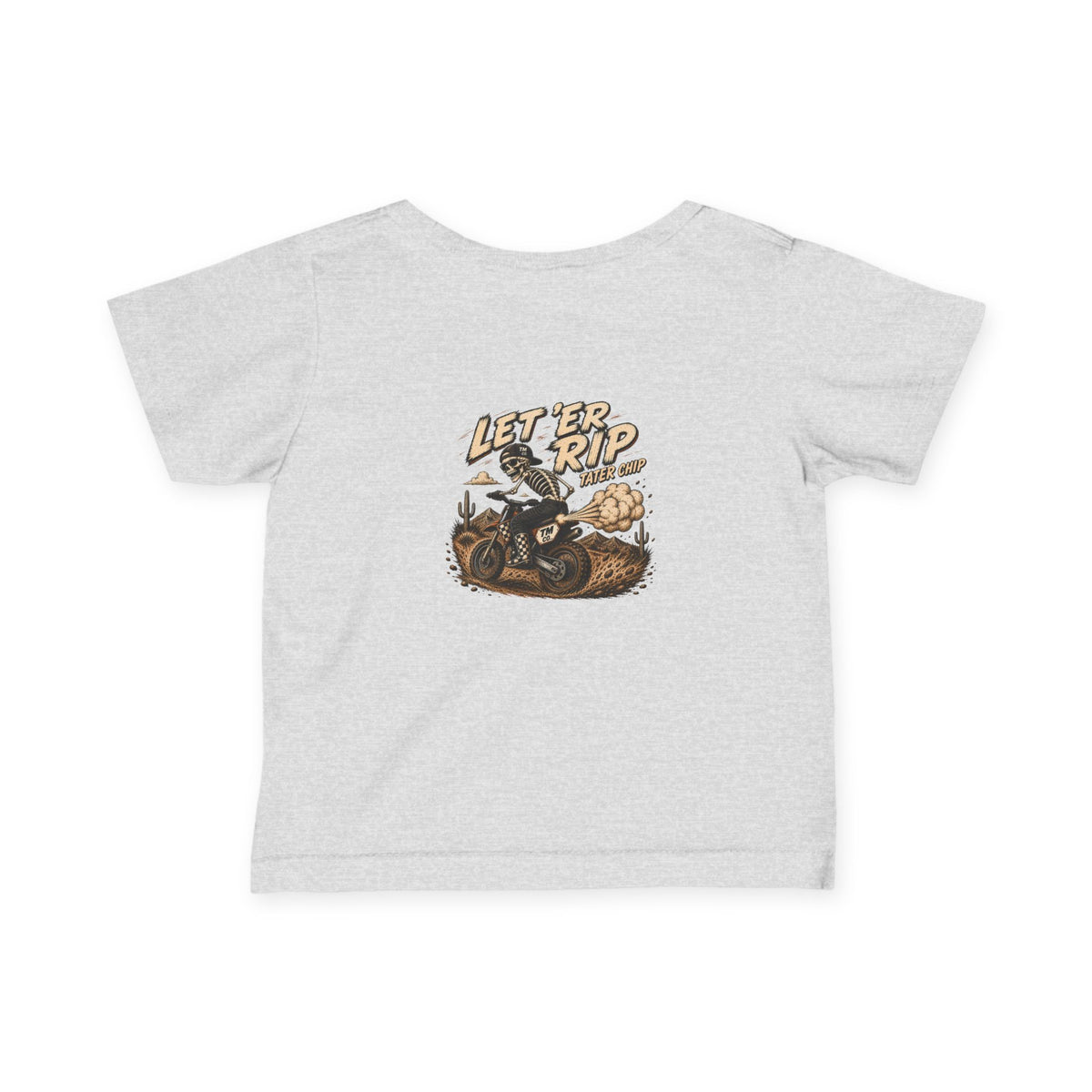 Let ’Er Rip, Tater Chip Tee | Throttle Minis Infant Motocross Shirt | Baby Moto Tee