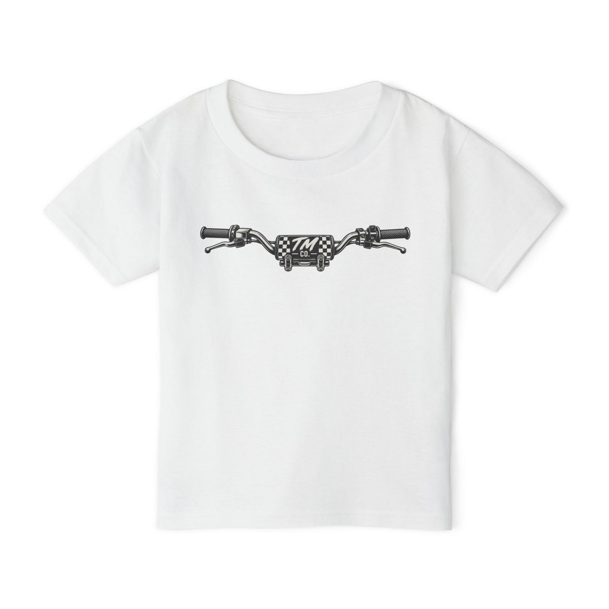 Throttle Tots Toddler Dirt Bike Shirt | Minimalist Moto Handlebars Tee | Motocross Kids Shirt