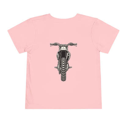 Front & Back Dirt Bike Tee | Throttle Tots Toddler Motocross Shirt | Toddler Moto Tee