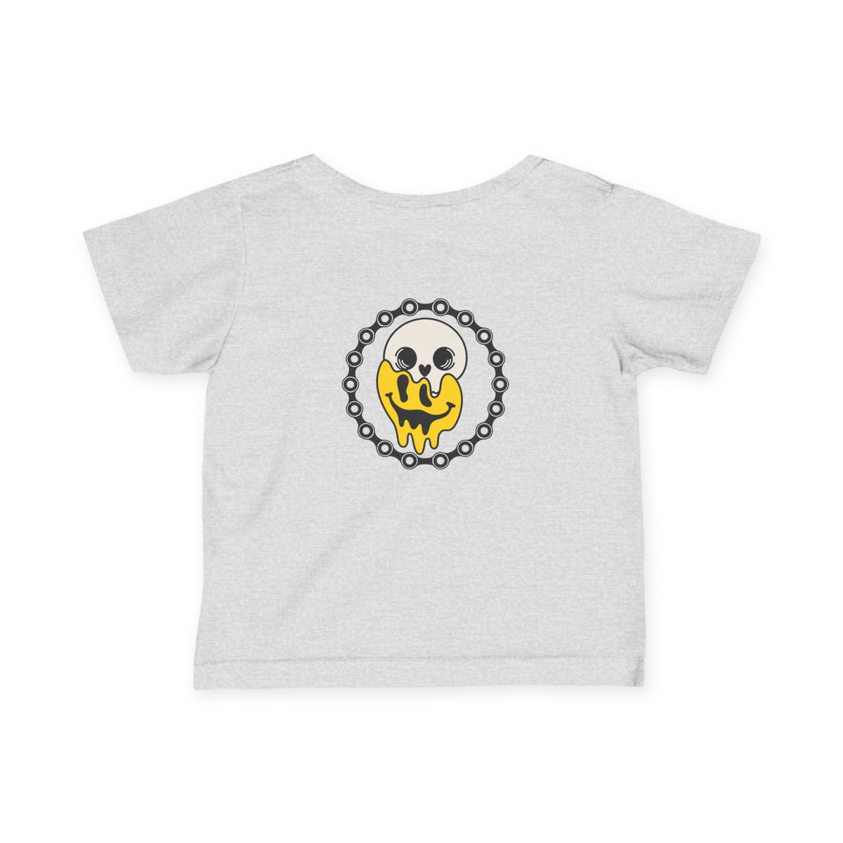 Throttle Minis Meltdown Tee | Infant Dirt Bike Shirt | Skull Smiley Moto Graphic Tee