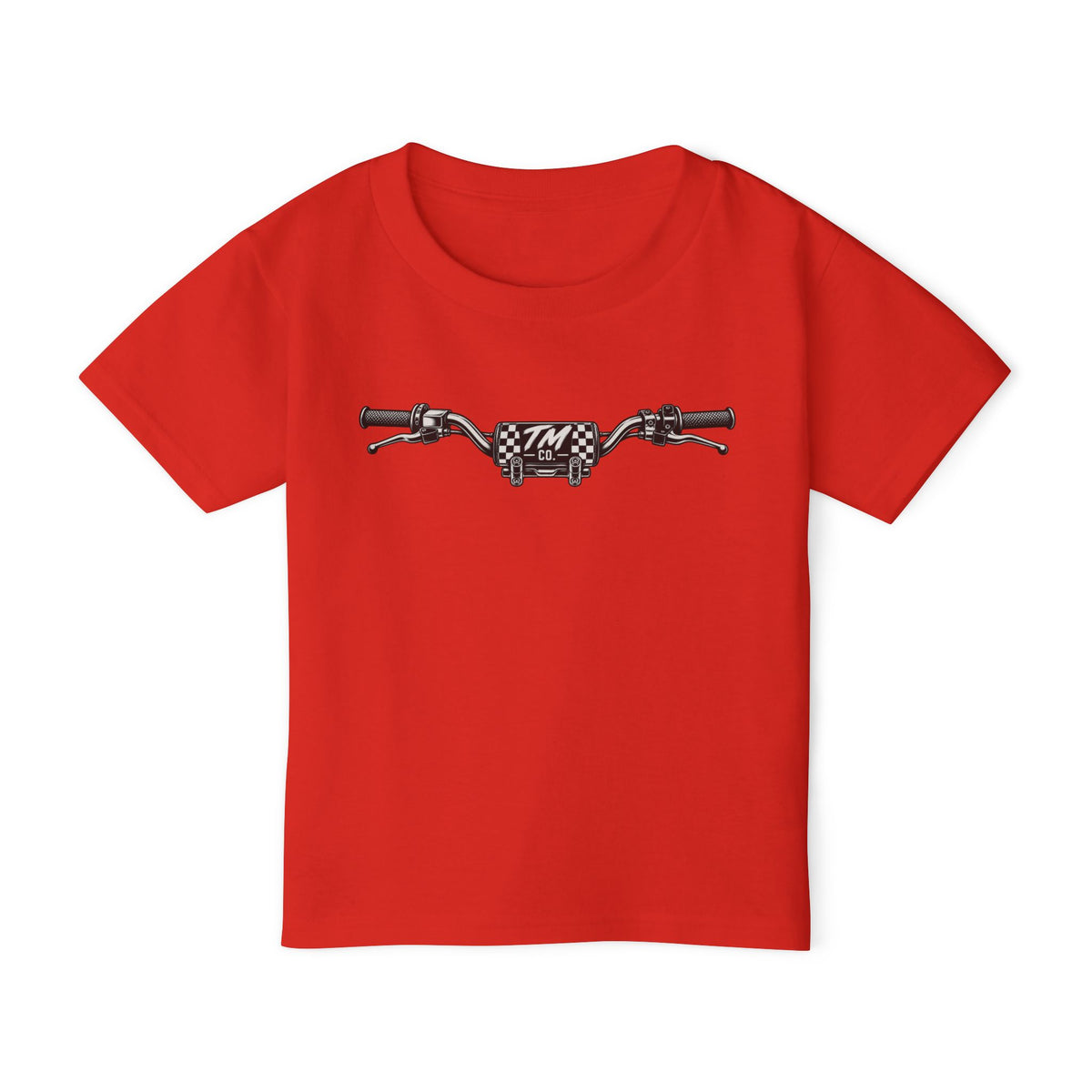 Throttle Tots Toddler Dirt Bike Shirt | Minimalist Moto Handlebars Tee | Motocross Kids Shirt