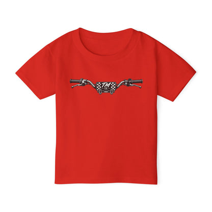 Throttle Tots Toddler Dirt Bike Shirt | Minimalist Moto Handlebars Tee | Motocross Kids Shirt