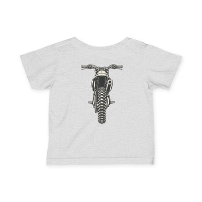 Front & Back Dirt Bike Tee | Throttle Minis Motocross Shirt | Infant Moto Tee