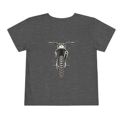 Front & Back Dirt Bike Tee | Throttle Tots Toddler Motocross Shirt | Toddler Moto Tee