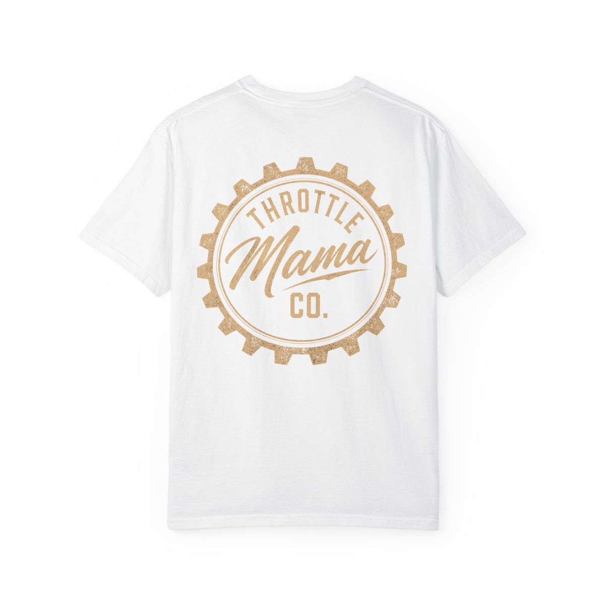 Throttle Mama & Daddy Sprocket Tee | Vintage Moto Graphic Shirt | Garment-Dyed Dirt Bike Tee