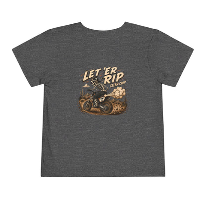Let ’Er Rip, Tater Chip Tee | Throttle Tots Toddler Motocross Shirt | Toddler Moto Tee