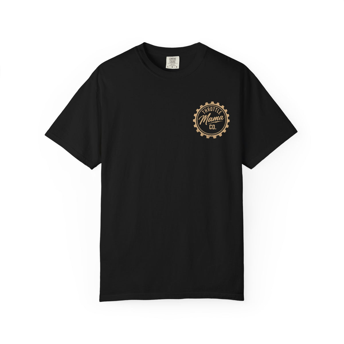 Throttle Mama & Daddy Sprocket Tee | Vintage Moto Graphic Shirt | Garment-Dyed Dirt Bike Tee