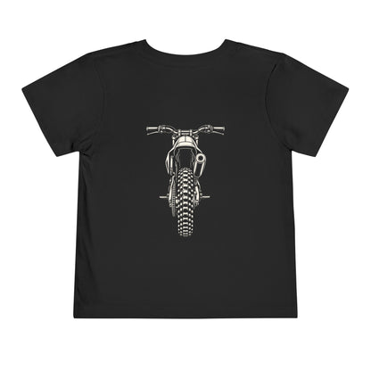 Front & Back Dirt Bike Tee | Throttle Tots Toddler Motocross Shirt | Toddler Moto Tee