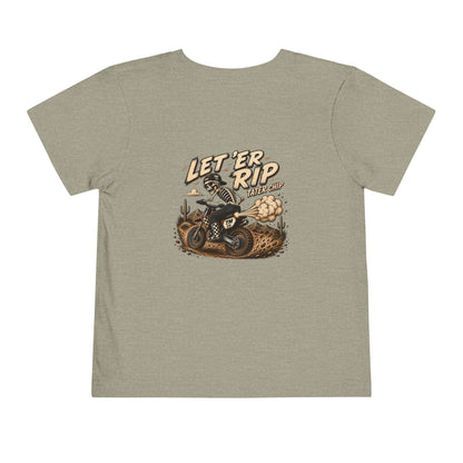 Let ’Er Rip, Tater Chip Tee | Throttle Tots Toddler Motocross Shirt | Toddler Moto Tee